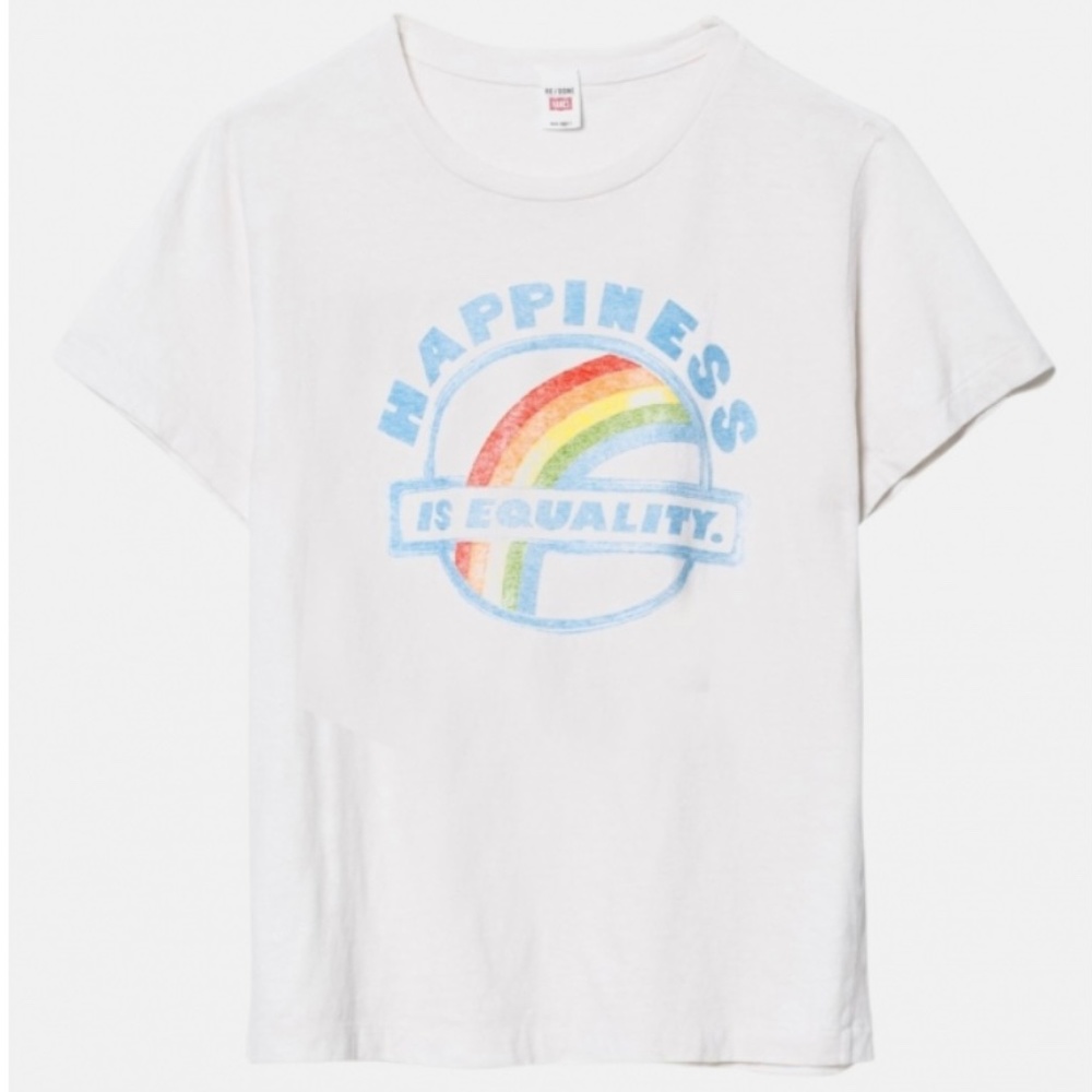 Re/done new Happiness is Equality T-shirt